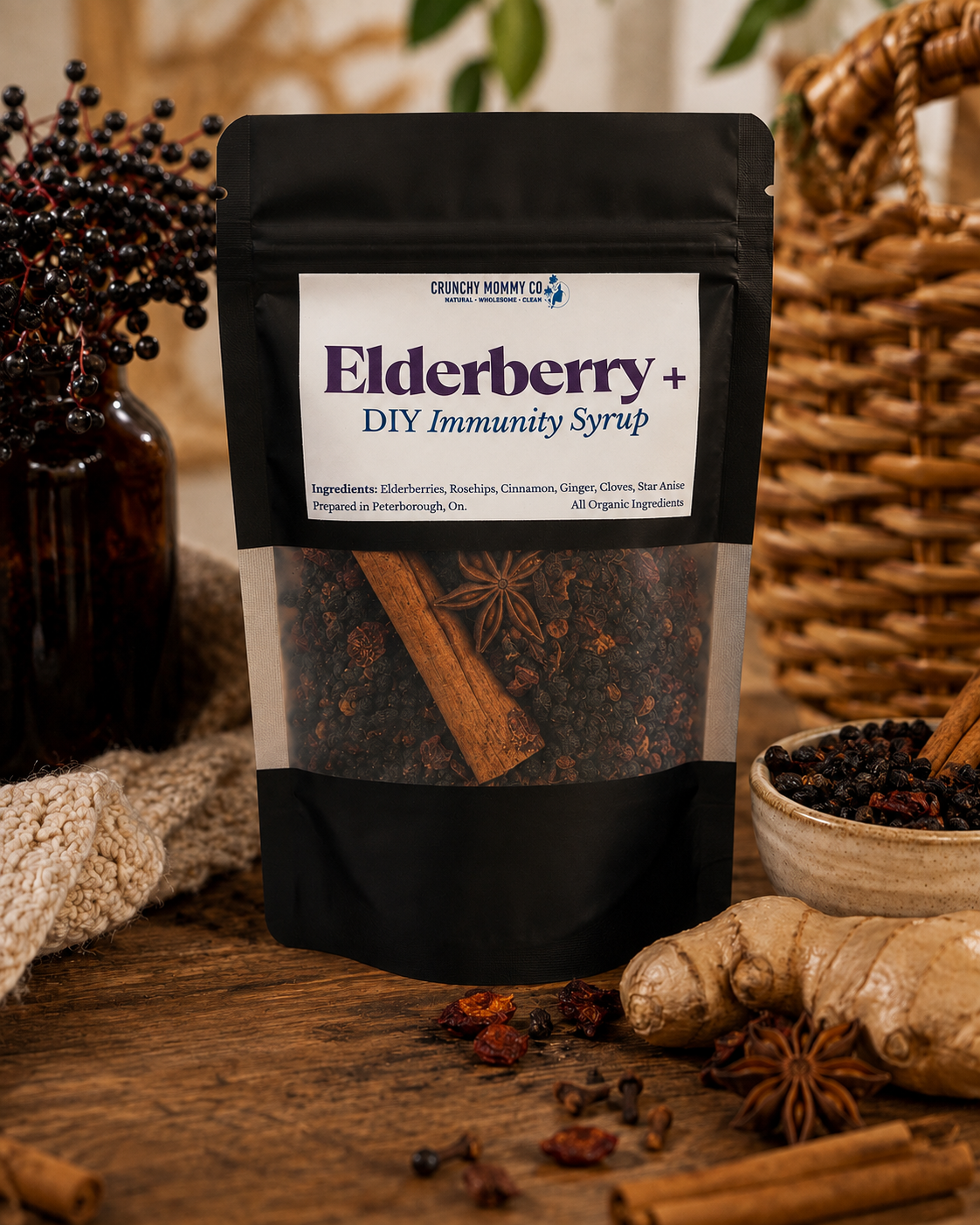 Organic Elderberry+ DIY syrup Kit