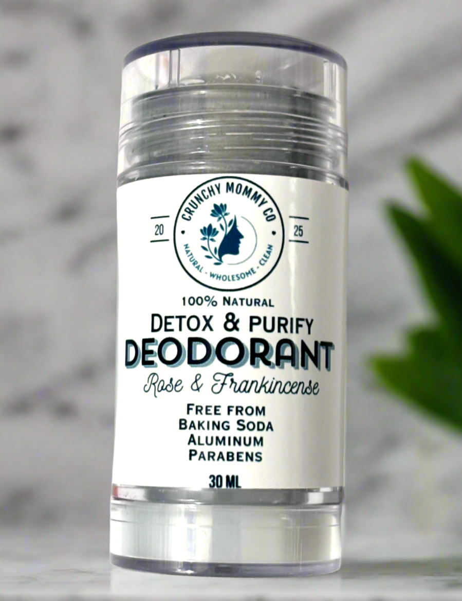 Natural Deodorant – Rose & Frankincense | Aluminum-Free, Baking Soda-Free