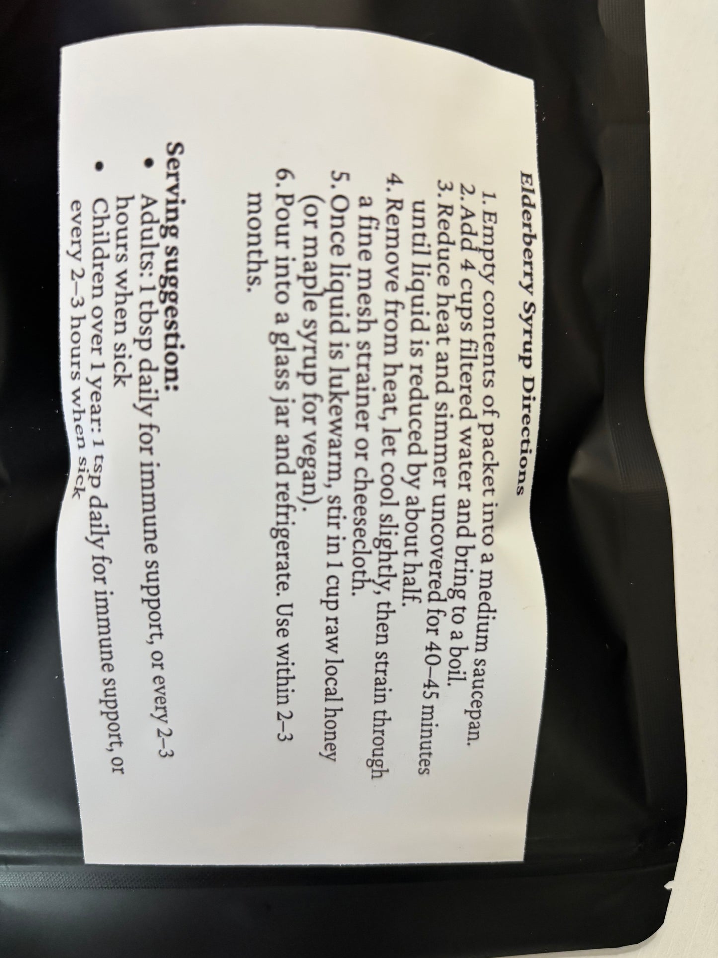 Organic Elderberry+ DIY syrup Kit